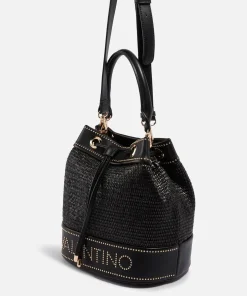 Bucket Bags*Valentino Bags Valentino Float Rattan And Faux Leather Bucket Bag