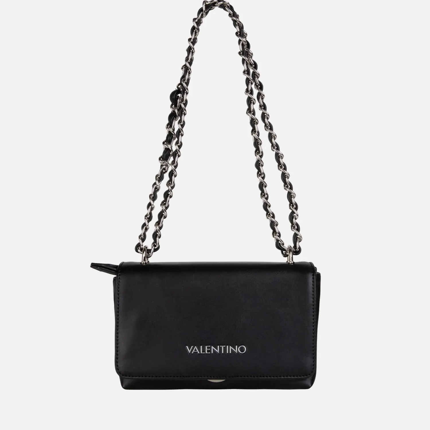 Shoulder Bags*Valentino Bags Valentino Klenia Faux Leather Shoulder Bag Black