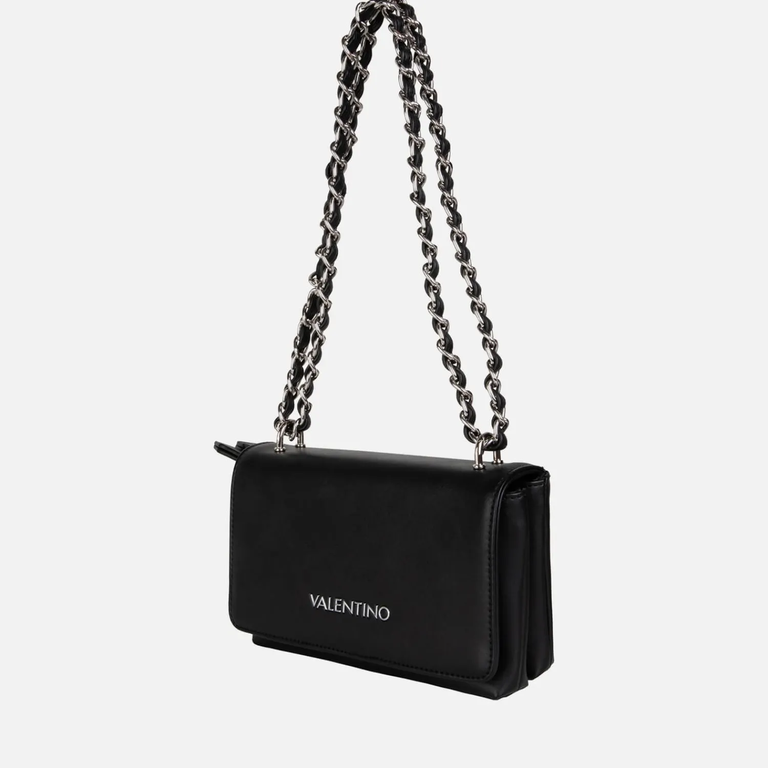 Shoulder Bags*Valentino Bags Valentino Klenia Faux Leather Shoulder Bag Black