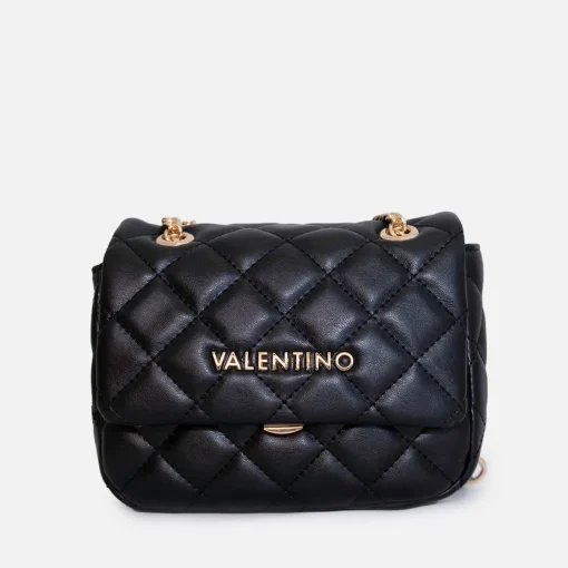 Crossbody Bags*Valentino Bags Valentino Ocarina Quilted Faux Leather Shoulder Bag Black