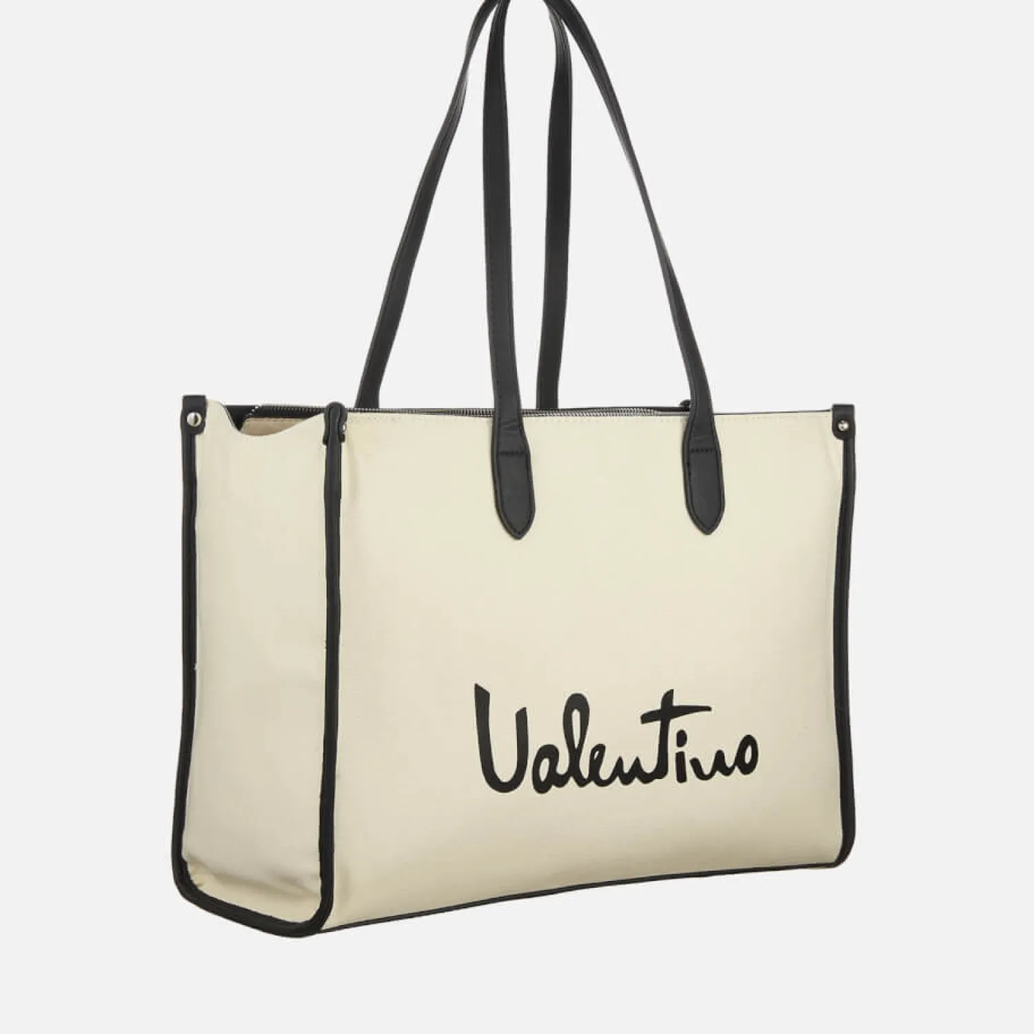 Tote Bags*Valentino Bags Valentino Vacation Canvas And Faux Leather Shopping Bag