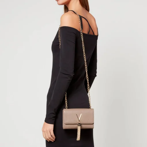 Shoulder Bags*Valentino Bags Valentino Women's Divina Small Shoulder Bag - Taupe