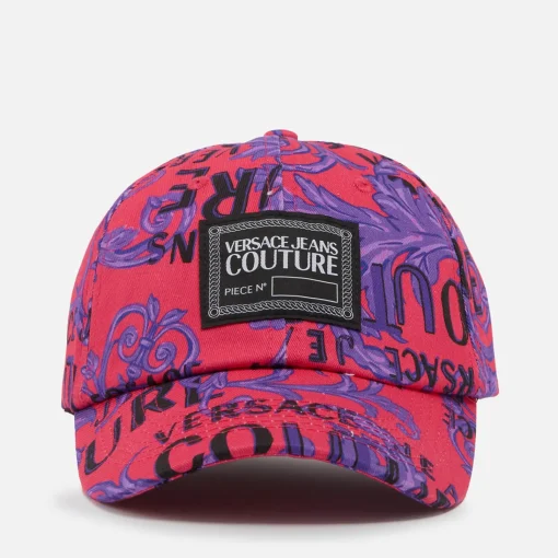 Hats Scarves & Gloves*Versace Jeans Couture Cotton-Canvas Logo Cap
