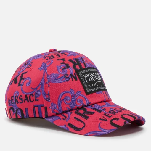 Hats Scarves & Gloves*Versace Jeans Couture Cotton-Canvas Logo Cap