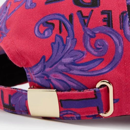 Hats Scarves & Gloves*Versace Jeans Couture Cotton-Canvas Logo Cap