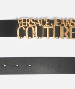 Belts*Versace Jeans Couture Logo-Embellished Leather Belt