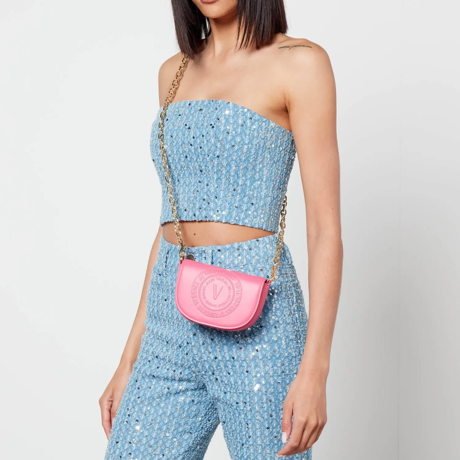 Crossbody Bags*Versace Jeans Couture Micro Faux Leather Crossbody Bag