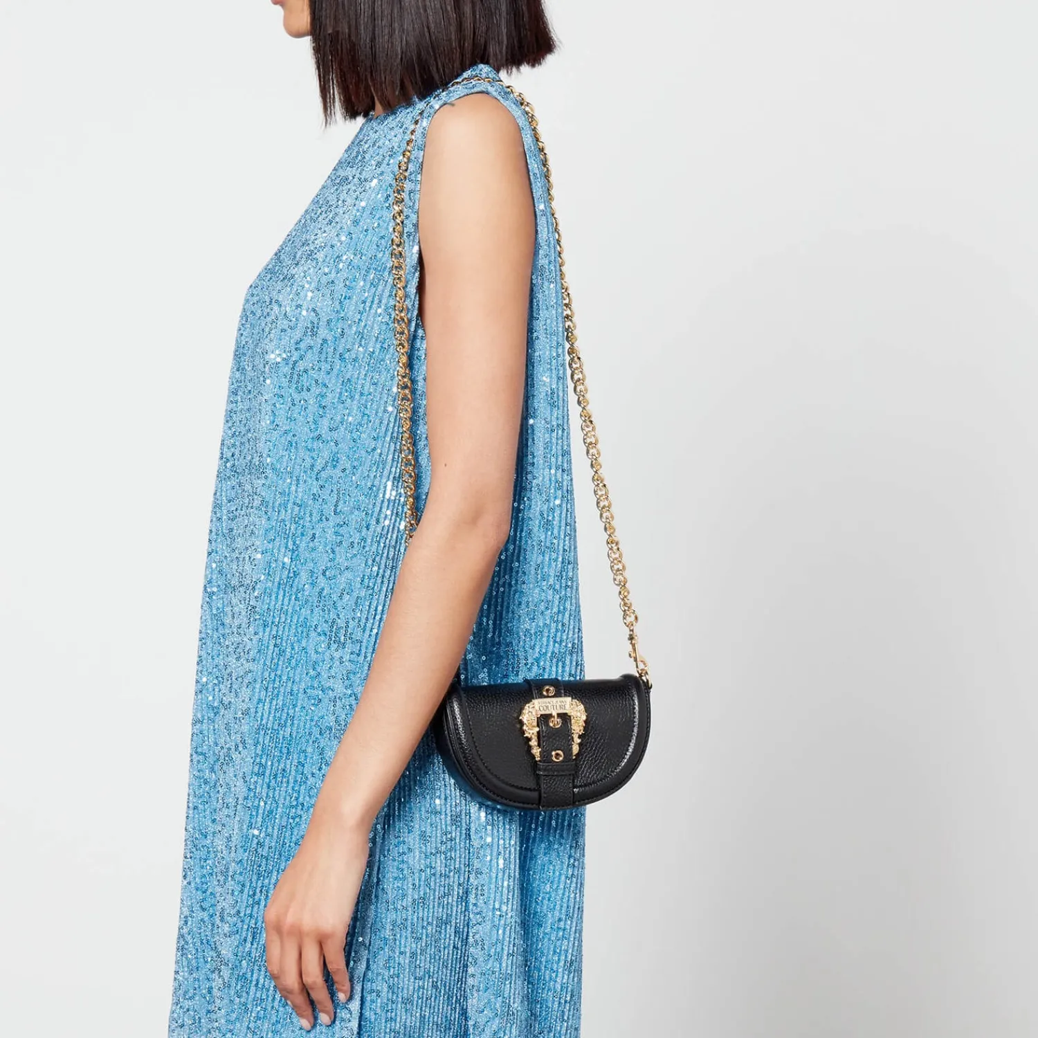 Mini Bags*Versace Jeans Couture Mini Leather Cross Body Bag