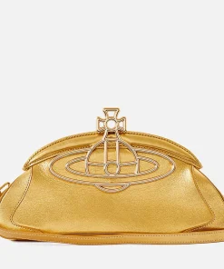 Clutch Bags*Vivienne Westwood Amber Logo-Embellished Leather Clutch Bag