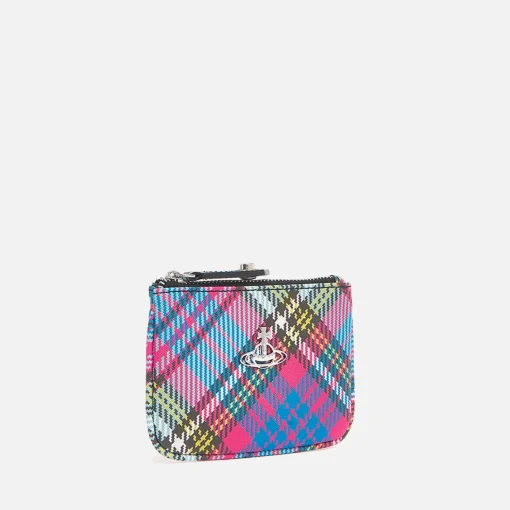 Purses And Cardholders*Vivienne Westwood Biogreen Saffiano Leather Printed Coin Purse