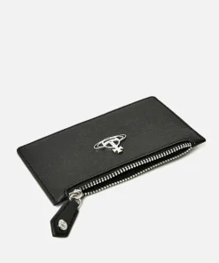 Purses And Cardholders*Vivienne Westwood Crocodile Saffiano Leather Card Holder