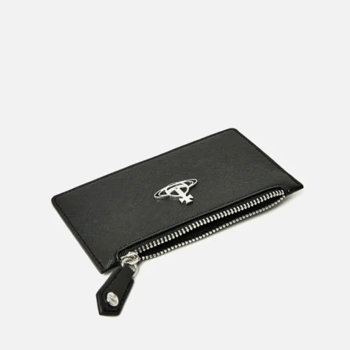 Purses And Cardholders*Vivienne Westwood Crocodile Saffiano Leather Card Holder