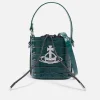 Bucket Bags*Vivienne Westwood Daisy Drawstring Croc-Effect Leather Bag