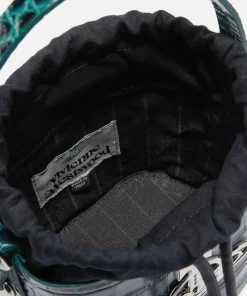 Bucket Bags*Vivienne Westwood Daisy Drawstring Croc-Effect Leather Bag