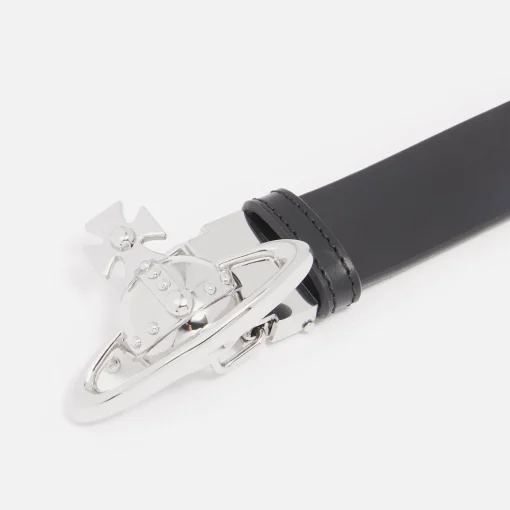 Belts*Vivienne Westwood Orb Buckle Palladio Leather Belt