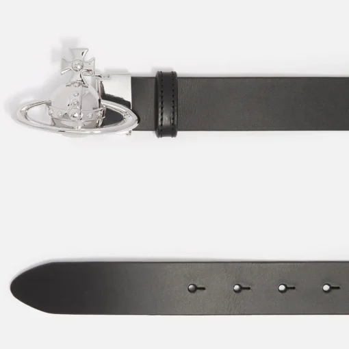 Belts*Vivienne Westwood Orb Buckle Palladio Leather Belt