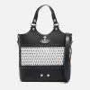 Crossbody Bags*Vivienne Westwood Roxy Embellished Mesh And Leather Tote Bag