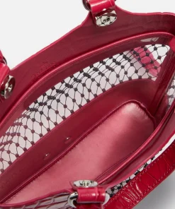 Crossbody Bags*Vivienne Westwood Roxy Embellished Mesh And Leather Tote Bag