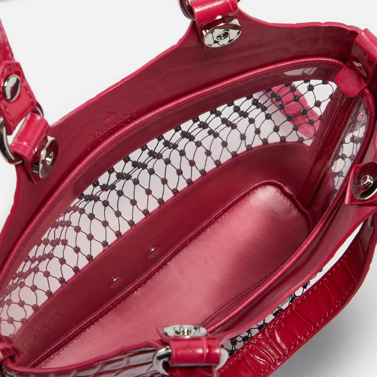 Crossbody Bags*Vivienne Westwood Roxy Embellished Mesh And Leather Tote Bag