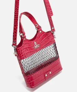 Crossbody Bags*Vivienne Westwood Roxy Embellished Mesh And Leather Tote Bag
