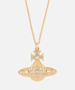 Necklaces*Vivienne Westwood Women's Minnie Bas Relief Pendant - Gold Crystal