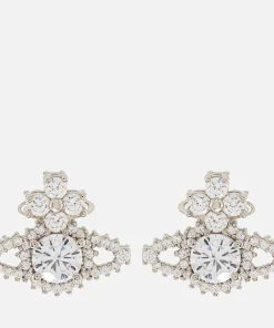 Earrings*Vivienne Westwood Women's Valentina Orb Earrings - Platinum/White