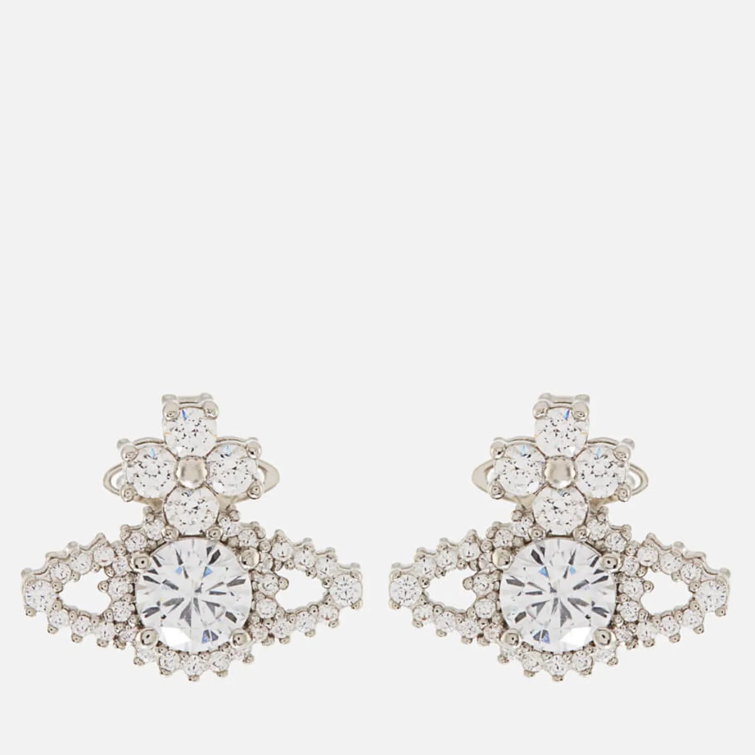 Earrings*Vivienne Westwood Women's Valentina Orb Earrings - Platinum/White