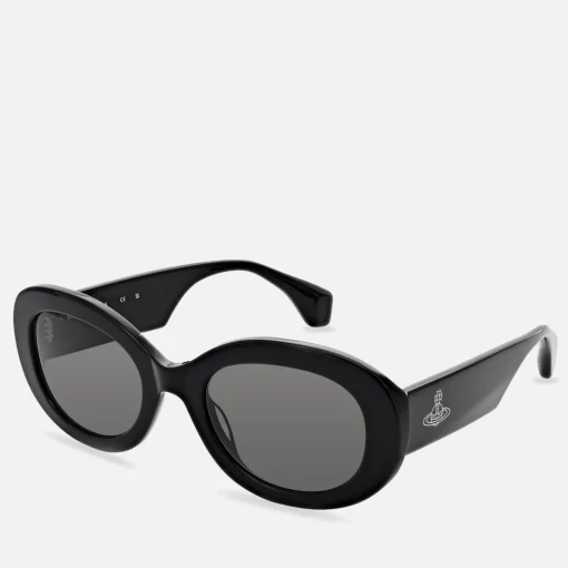 Sunglasses*Vivienne Westwood Women's Round Acetate Sunglasses - Black