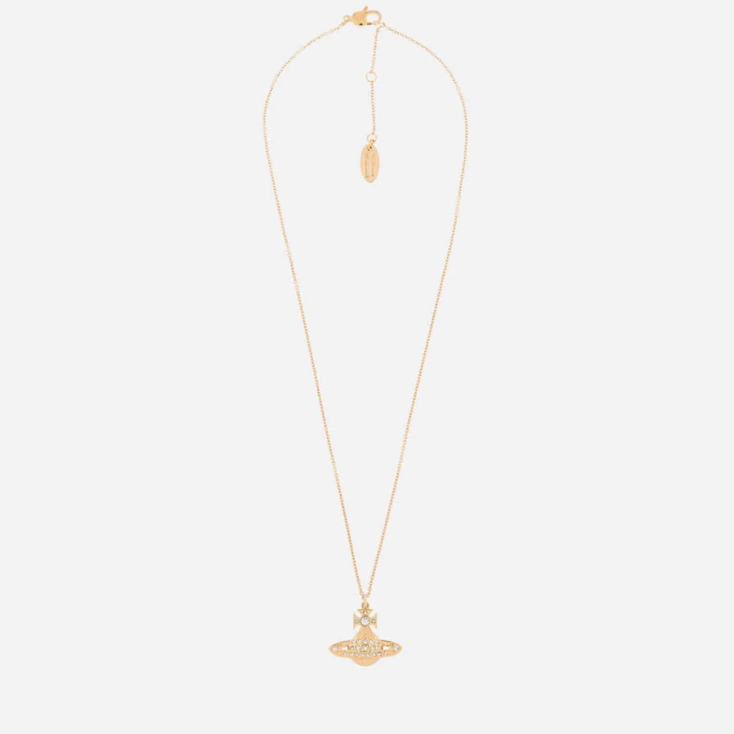 Necklaces*Vivienne Westwood Women's Minnie Bas Relief Pendant - Gold Crystal