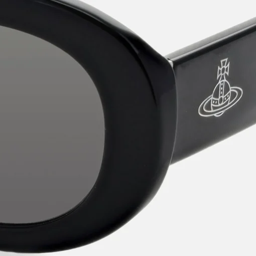 Sunglasses*Vivienne Westwood Women's Round Acetate Sunglasses - Black