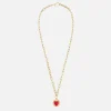 Necklaces*Wilhelmina Garcia Heart Recycled Gold-Plated And Enamel Necklace