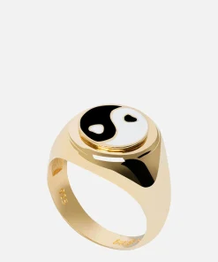 Jewellery Sets*Wilhelmina Garcia Women's Yin/Yang Ring - Gold/Black/White