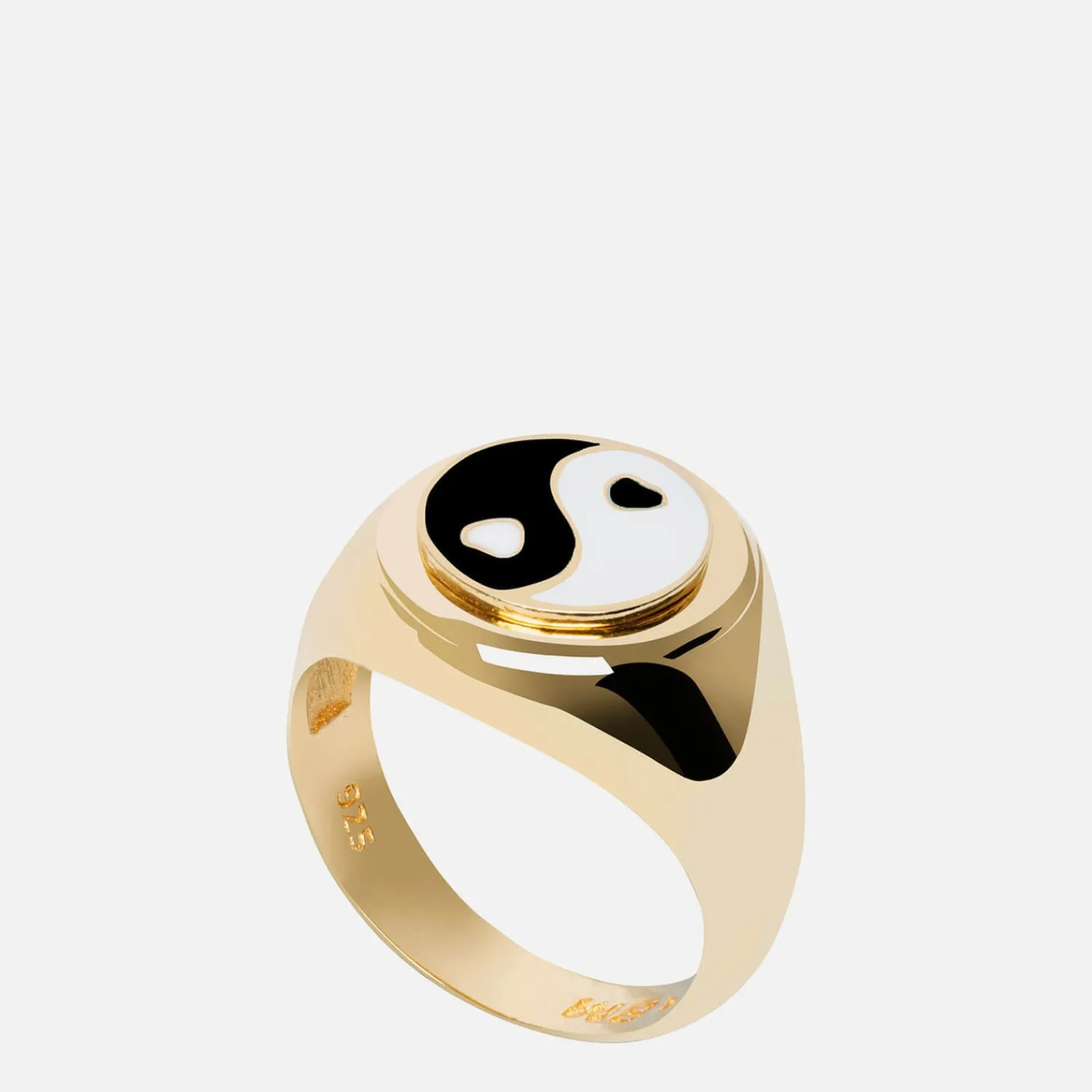 Jewellery Sets*Wilhelmina Garcia Women's Yin/Yang Ring - Gold/Black/White