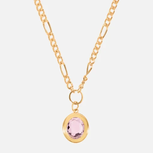 Necklaces*Wilhelmina Garcia Women's Naked Dreamy Crystal Necklace - Pink