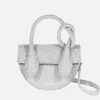 Mini Bags*Yuzefi Mini Pretzel Glitter-Coated Leather Cross-Body Bag