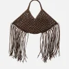 Tote Bags*Yuzefi Small Woven Basket Vegan Leather